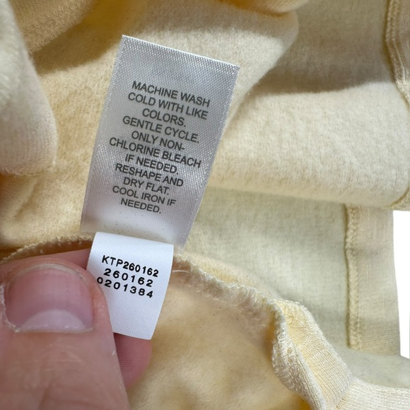 J Jill S Small Petites Pastel Yellow Pullover Top Button Comfort Cozy Casual - Picture 4 of 12